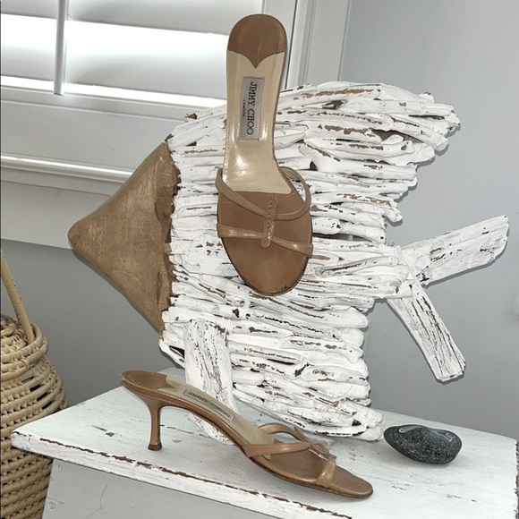 ⭐️Jimmy Choo Kitten Heel Sandals⭐️ - Picture 2 of 10